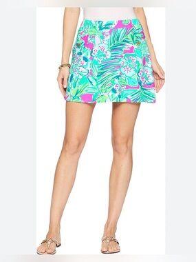 Lilly Pulitzer Early Bloomer Madison Tropical Skort SzXS